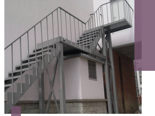 Монтаж пожарных лестниц под ключ в Надыме с гарантией качества