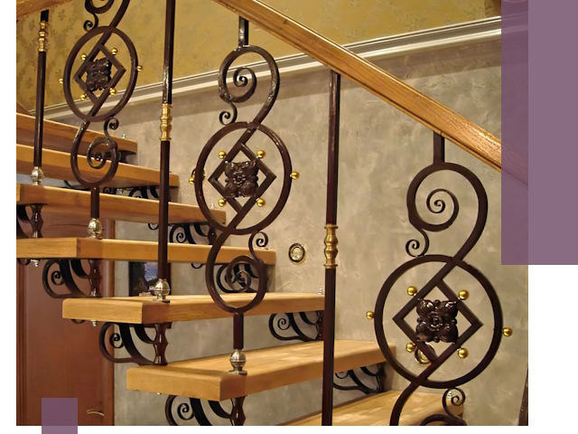 Изготовление кованых лестниц под ключ в Надыме