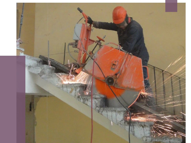 Демонтаж бетонных лестниц в Надыме от 4670 руб. за м2 | ПРОЛЁТ-Ндм