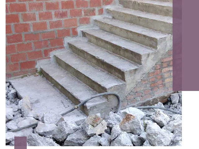 Демонтаж бетонных лестниц в Надыме: быстро и безопасно