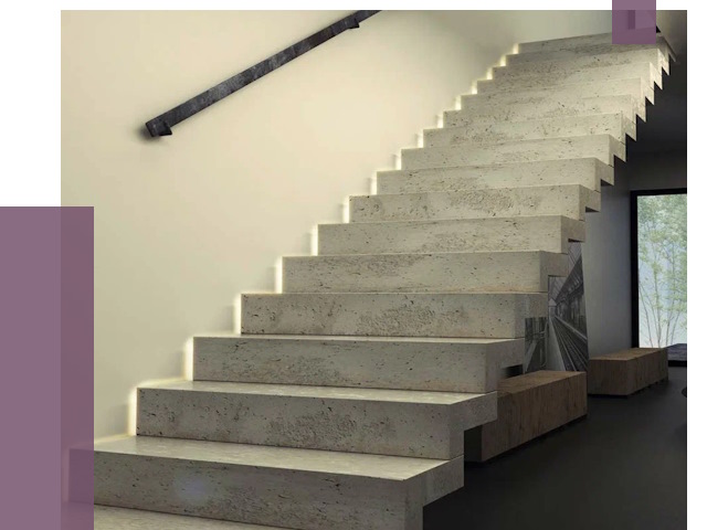 Облицовка бетонных лестниц в Надыме от 4670 руб/м2