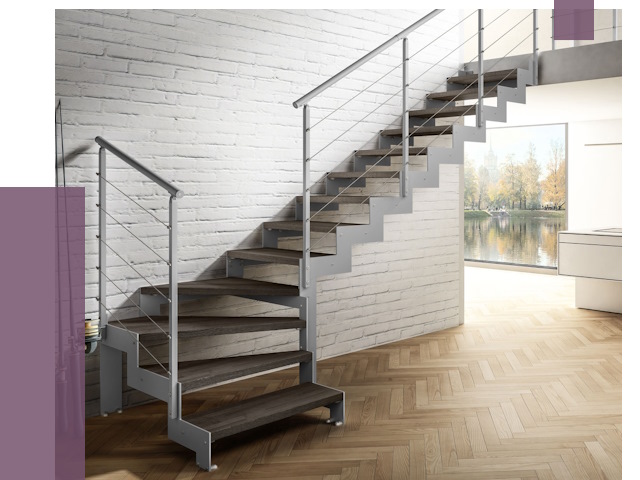 Г-образные лестницы под ключ в Надыме от 37620 руб. | ПРОЛЁТ-Ндм