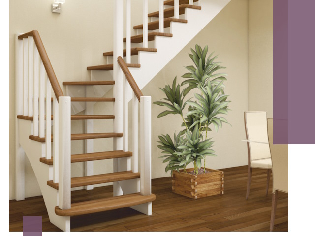 Г-образные лестницы под ключ в Надыме — изготовление и монтаж