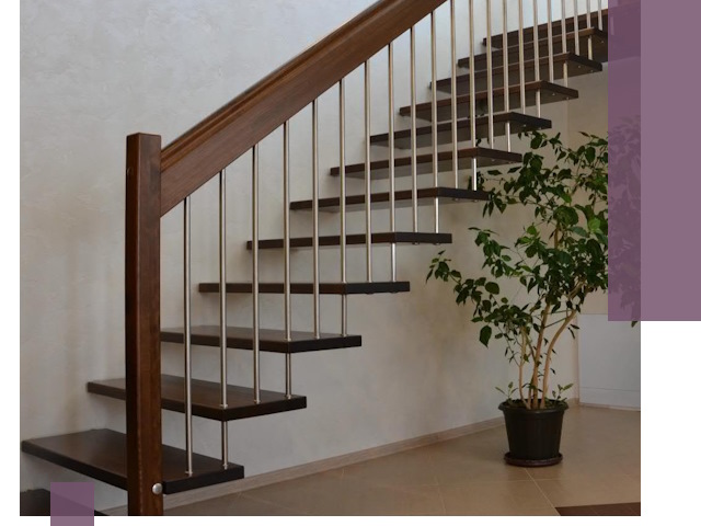 Лестницы на больцах под ключ в Надыме – изготовление и монтаж