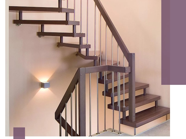 Изготовление лестниц на больцах в Надыме под ключ