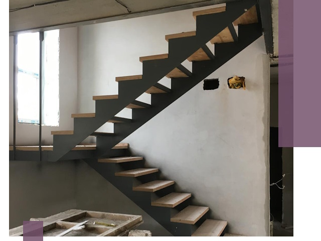 Изготовление лестниц на металлокаркасе в Надыме от производителя