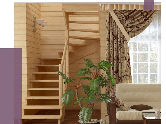 Лестницы для дачи в Надыме от 77057 руб.  | ПРОЛЁТ-Ндм