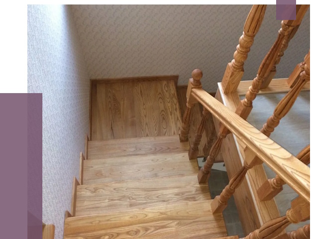 Сосновые лестницы в Надыме под ключ от 8199 руб.  | ПРОЛЁТ-Ндм