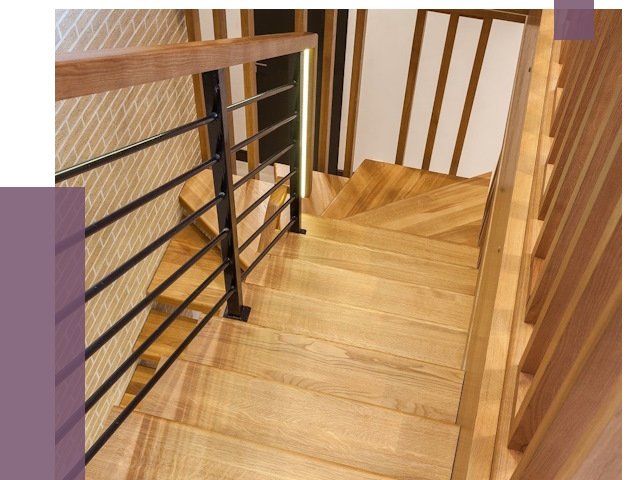 Лестницы из ясеня в Надыме под ключ от 10170 руб. 