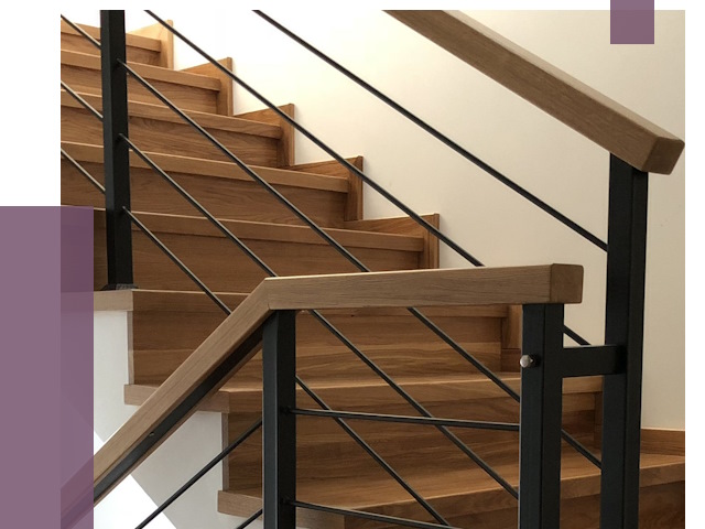 Обшивка металлической лестницы деревом в Надыме от 4411 руб.