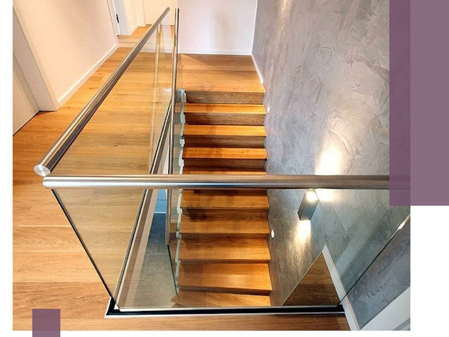 Перила для лестницы в доме — изготовление и монтаж в Надыме