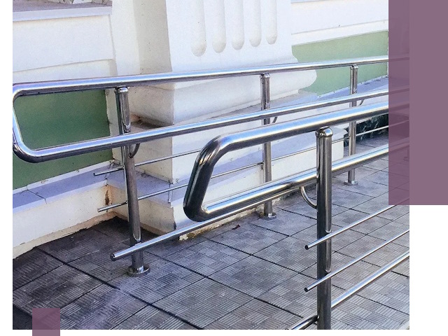 Ограждения пандусов из металла и нержавейки в Надыме