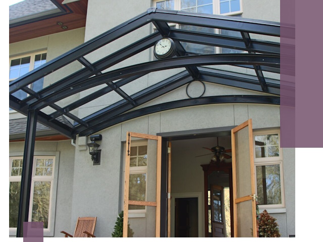 Изготовление и монтаж навесов и козырьков в Надыме