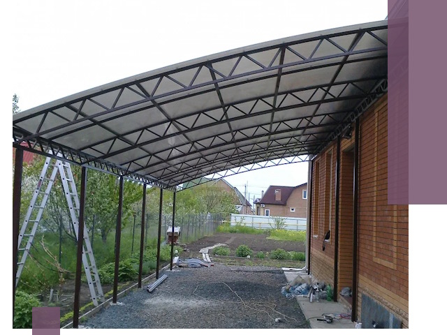 Профессиональный монтаж навесов под ключ в Надыме