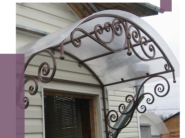 Изготовление козырьков в Надыме от 7472 руб. — заказать | ПРОЛЁТ-Ндм