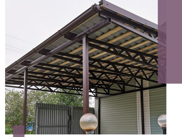 Навесы под ключ в Надыме: изготовление, монтаж и гарантия