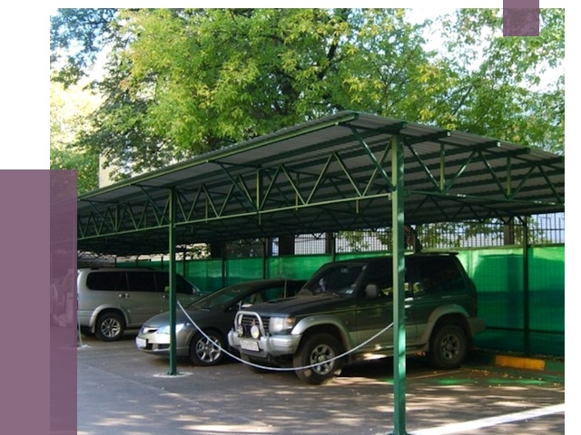 Навесы для парковки в Надыме от 81467 руб. заказать | ПРОЛЁТ-Ндм