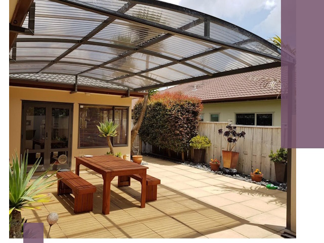 Навесы во двор под ключ в Надыме — изготовление и монтаж