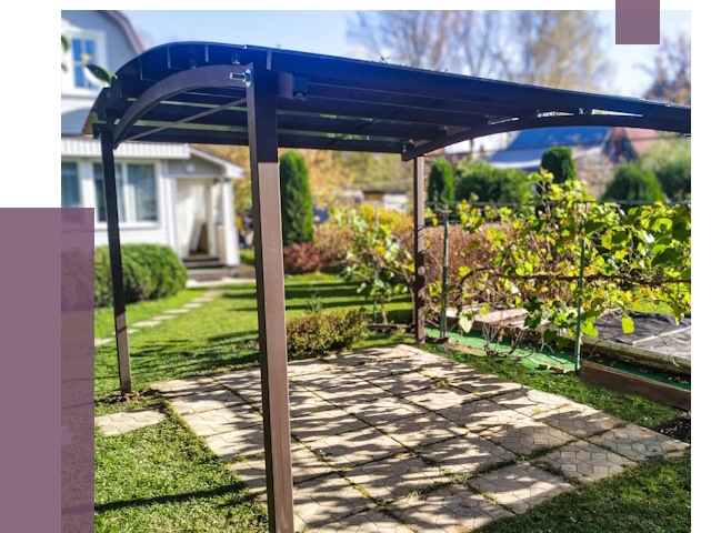 Навесы для дачи в Надыме от 12921 руб. под ключ — ПРОЛЁТ-Ндм