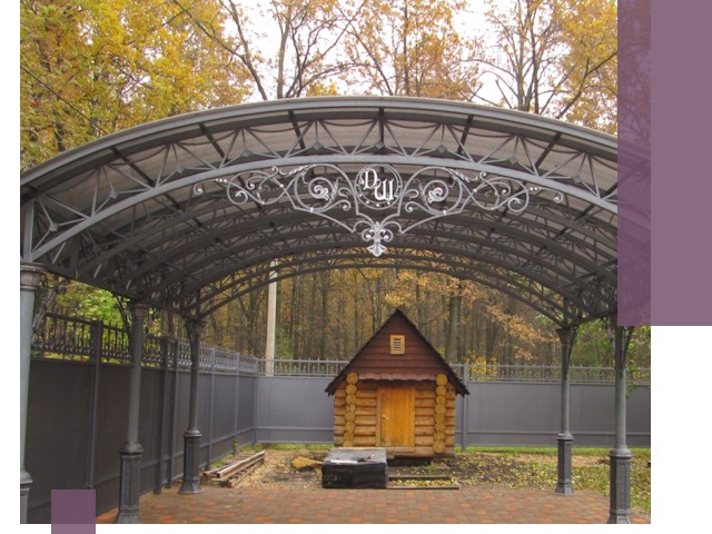 Кованые навесы премиум-класса под заказ в Надыме