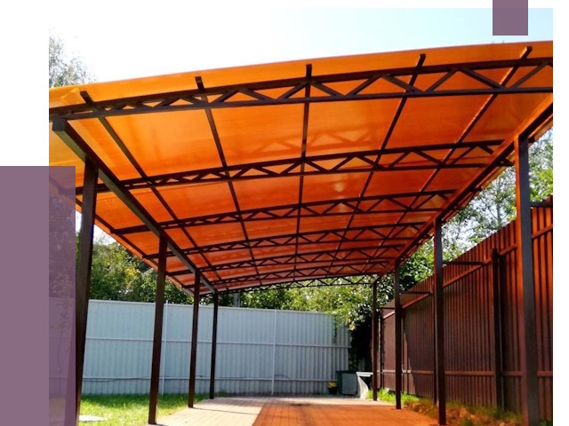 Односкатные навесы под ключ в Надыме от 13336 руб. 