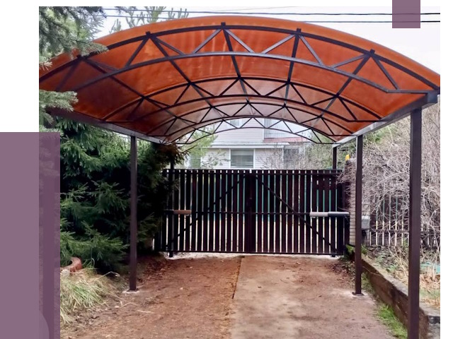 Арочные навесы в Надыме от 12921 руб. — изготовление и монтаж | ПРОЛЁТ-Ндм