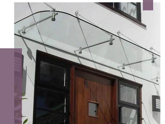 Стеклянные козырьки в Надыме от 19199 руб. | ПРОЛЁТ-Ндм