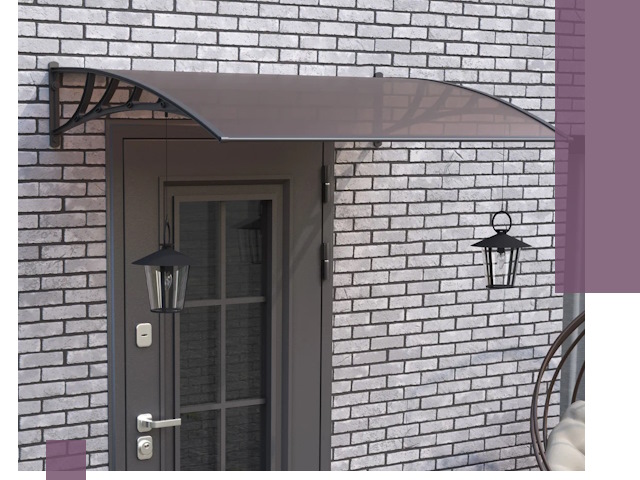 Недорогие козырьки и навесы под ключ в Надыме