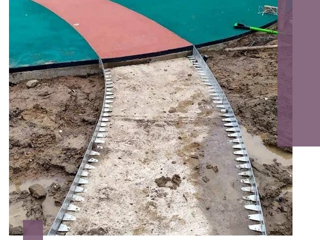 Металлические бордюры для дорожек в Надыме — монтаж и изготовление